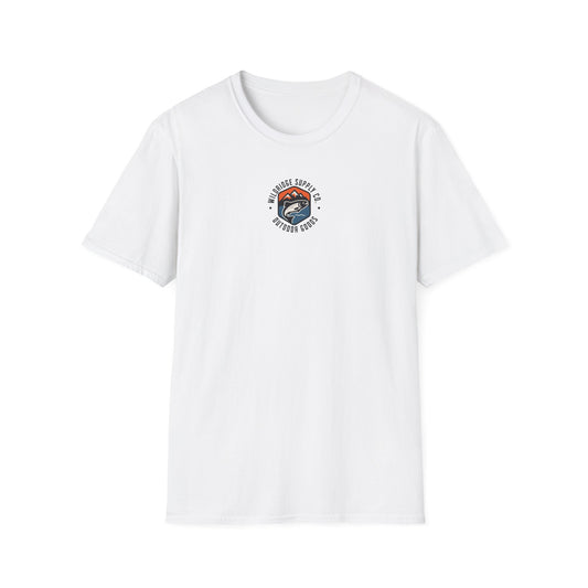 Fishing Unisex Softstyle T-Shirt with Alaskan Seaplane Design - Fly in Cast Out