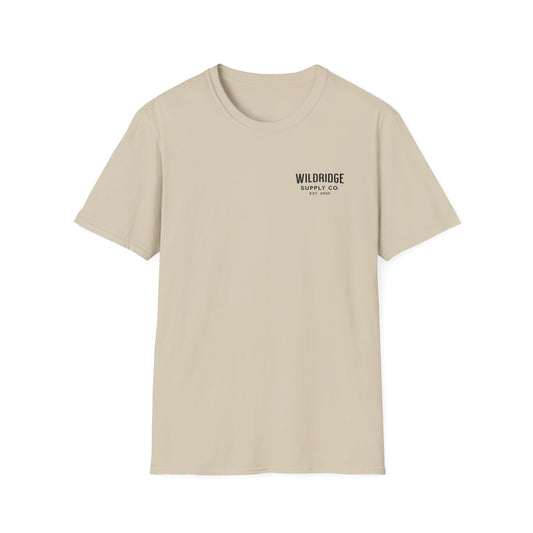Wildridge Supply Co. Campfire Nights T-Shirt – Minimal Camping Tent Graphic Tee for Outdoor Lovers
