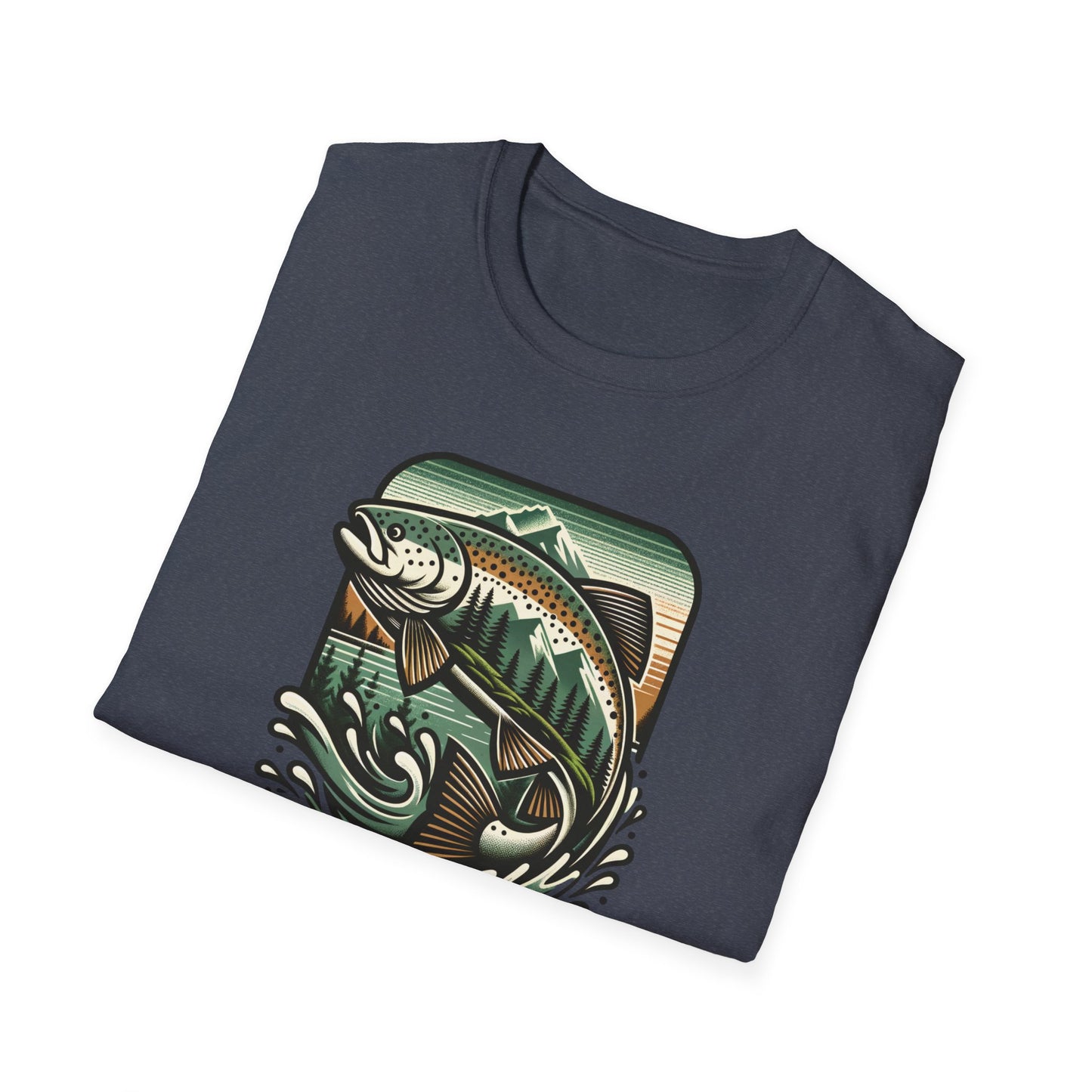 Wildridge Supply Co. Streamside Trout T-Shirt – Fly Fishing Graphic Tee | Outdoor Adventure Apparel
