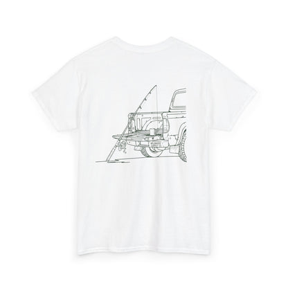 Truck Tailgate Fishing Graphic Tee – Minimal Outdoor Shirt