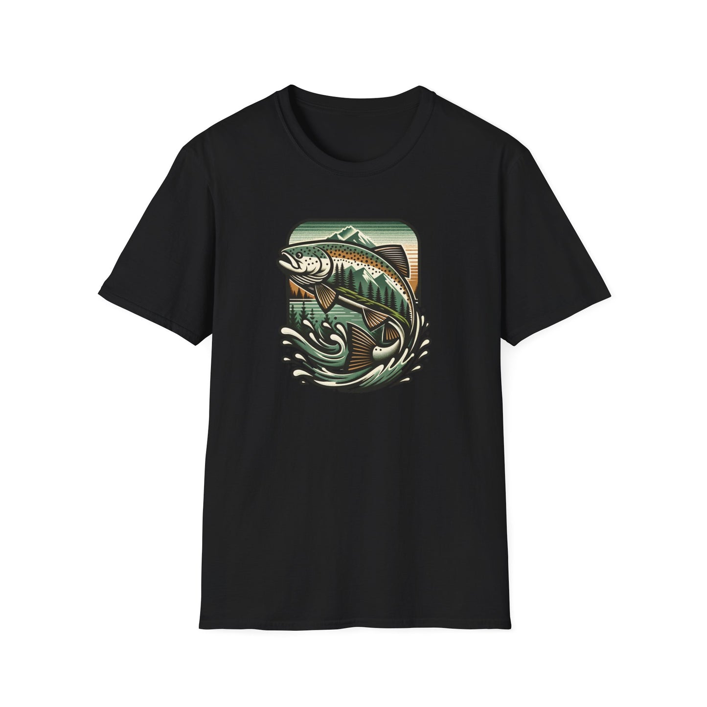 Wildridge Supply Co. Streamside Trout T-Shirt – Fly Fishing Graphic Tee | Outdoor Adventure Apparel