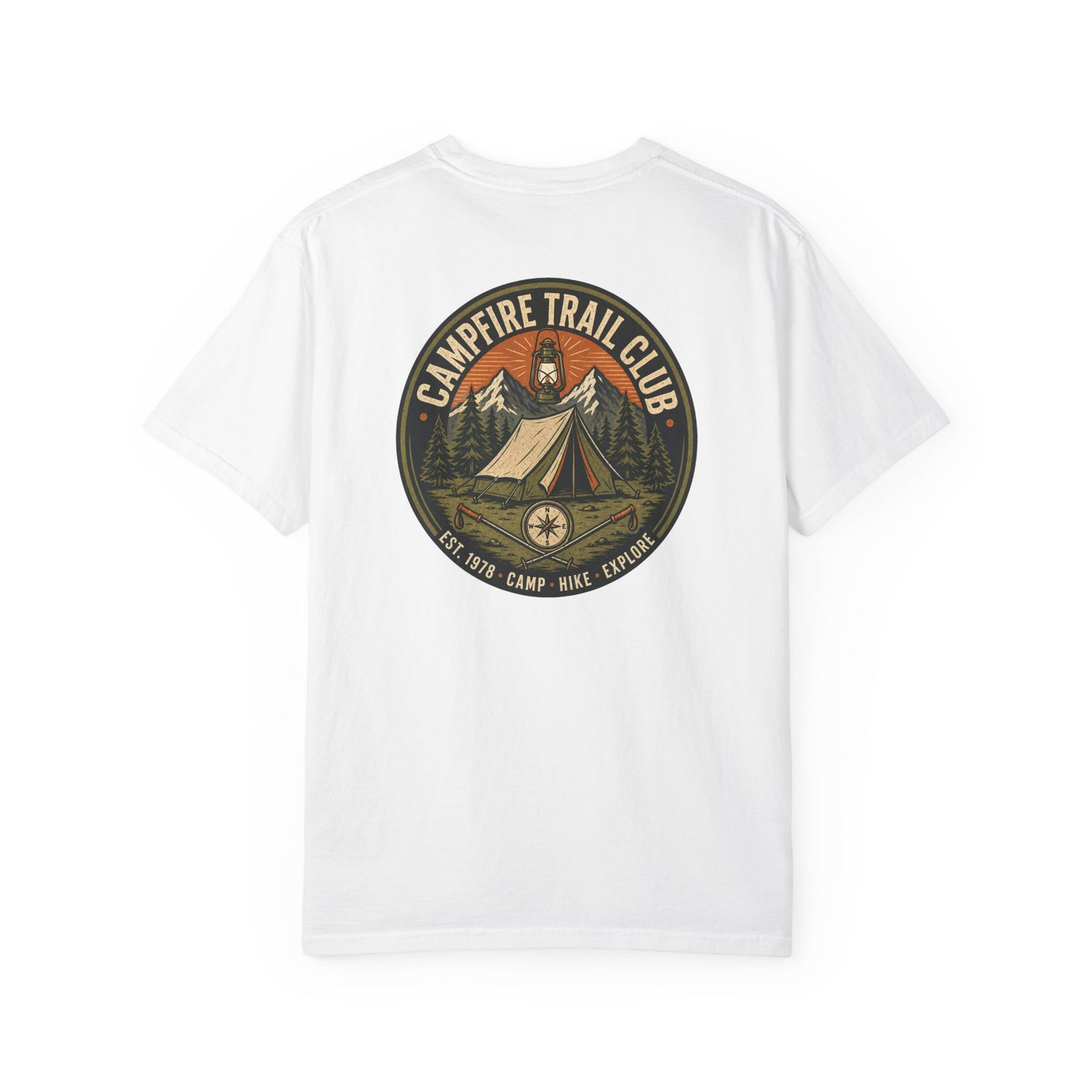 Campfire Trail Club Camping T-shirt — Campsite Shirt for Campers