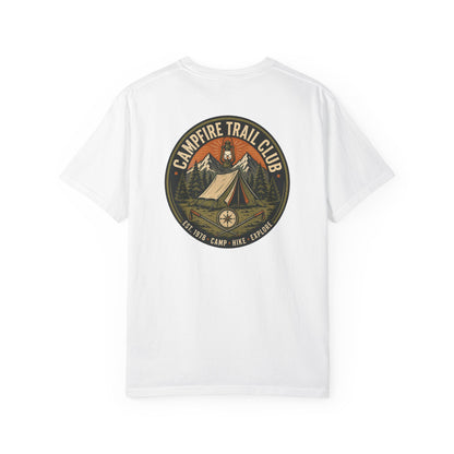 Campfire Trail Club Camping T-shirt — Campsite Shirt for Campers