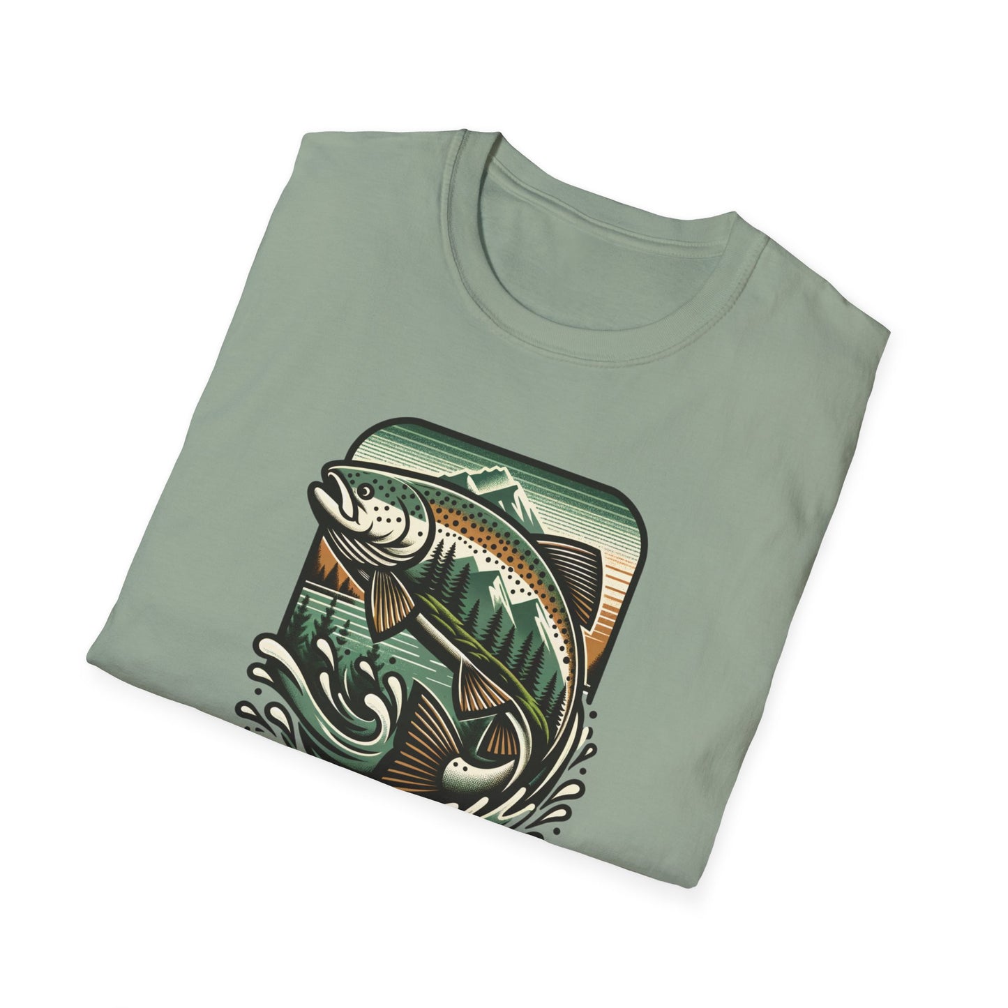 Wildridge Supply Co. Streamside Trout T-Shirt – Fly Fishing Graphic Tee | Outdoor Adventure Apparel