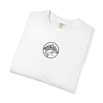 Wildridge Supply Co. Comfort Colors Outdoor Graphic Tee – Canoe & Mountain Fishing Scene