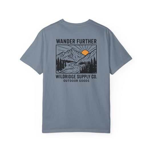 Mountain Sunset T-Shirt — Wildridge Supply Co. Wander Further Tee