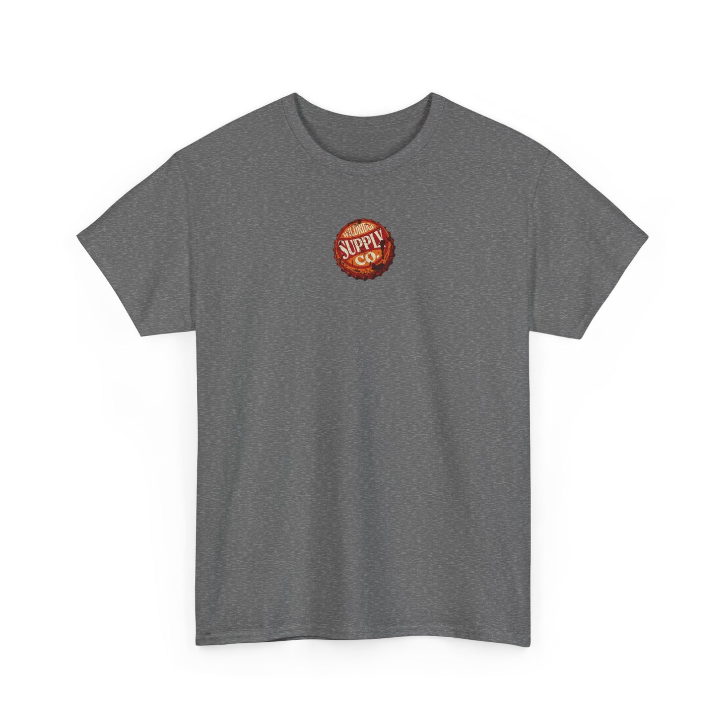 Bottle Cap Fishing Graphic Tee – Vintage Mountain River Outdoor Shirt