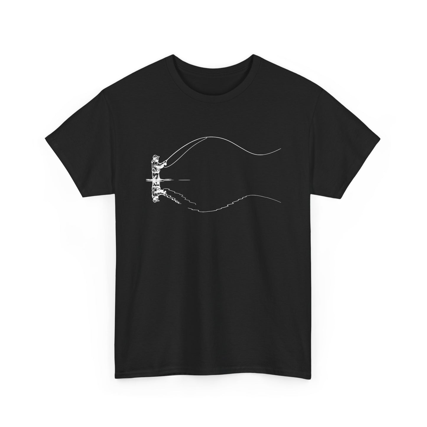 Fishing Tee — Jumping Fish Hook Graphic T-Shirt