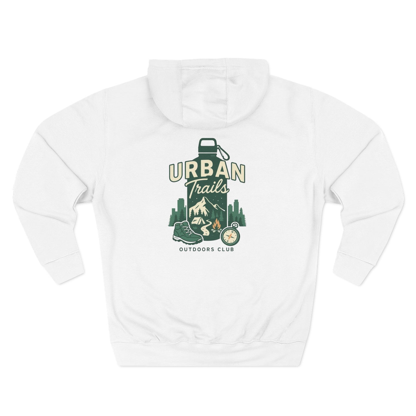 Urban Trails Outdoor Club Hoodie | Cozy Fleece Sweatshirt for Adventurers | Perfect for Hiking, Gifts, Camping, and Outdoor Events