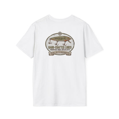 Fishing T-Shirt Vintage Hand-Crafted Lures Fishing Tee