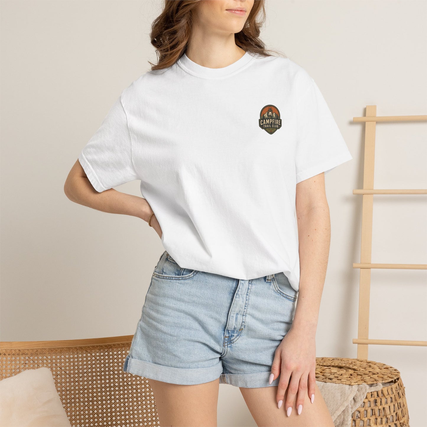 Campfire Trail Club Camping T-shirt — Campsite Shirt for Campers