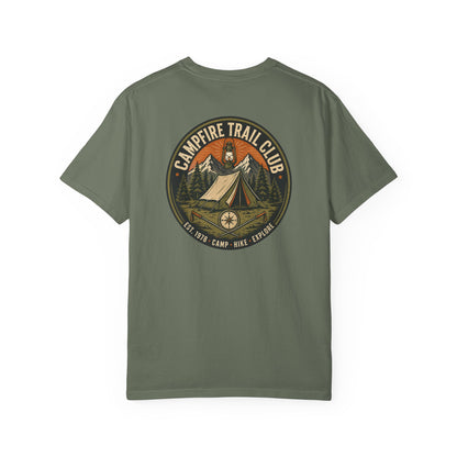 Campfire Trail Club Camping T-shirt — Campsite Shirt for Campers