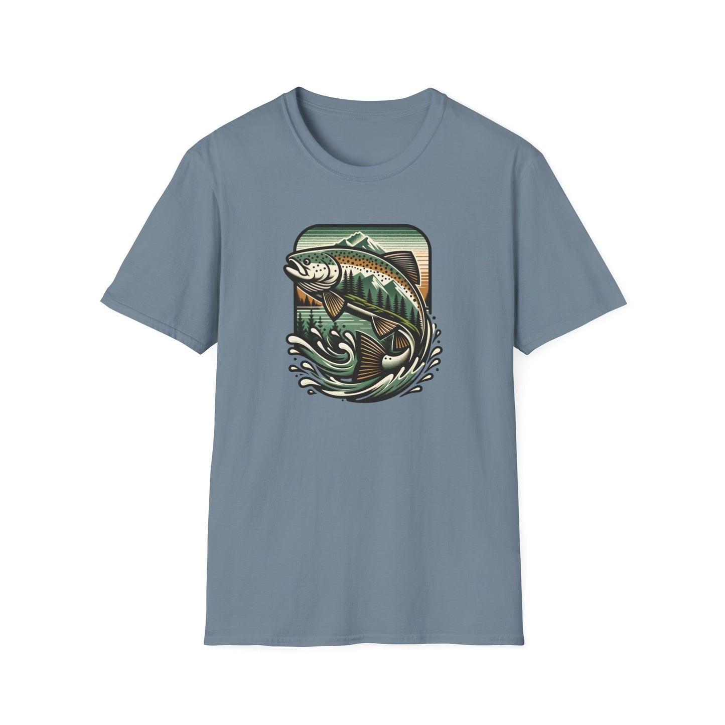 Wildridge Supply Co. Streamside Trout T-Shirt – Fly Fishing Graphic Tee | Outdoor Adventure Apparel