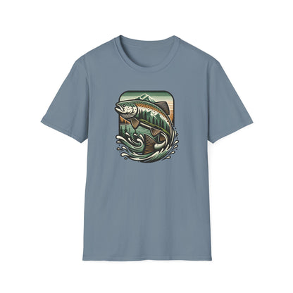Wildridge Supply Co. Streamside Trout T-Shirt – Fly Fishing Graphic Tee | Outdoor Adventure Apparel