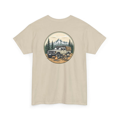 Vintage Overland Truck Adventure Tee (Mountains, Camper, Forest)
