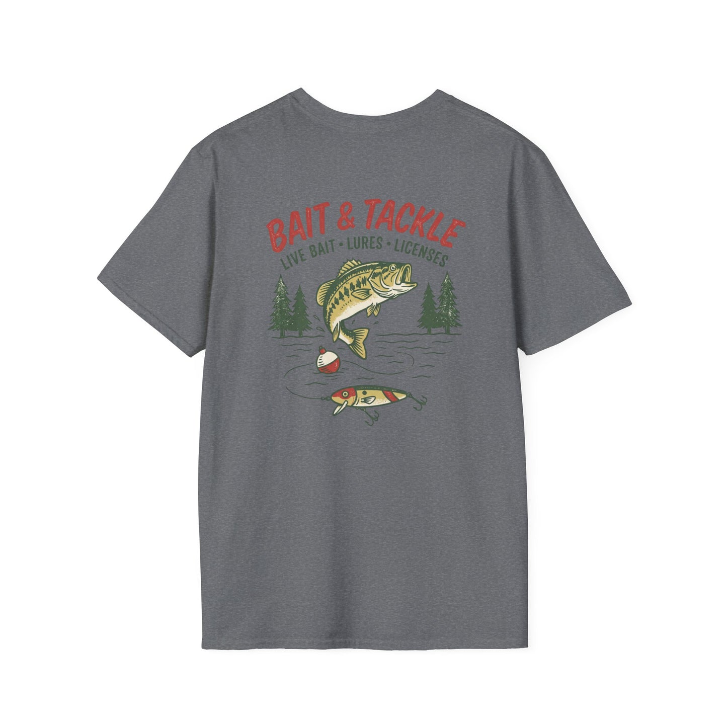 Bait & Tackle Fishing T-Shirt | Vintage Bass Fishing Graphic Tee