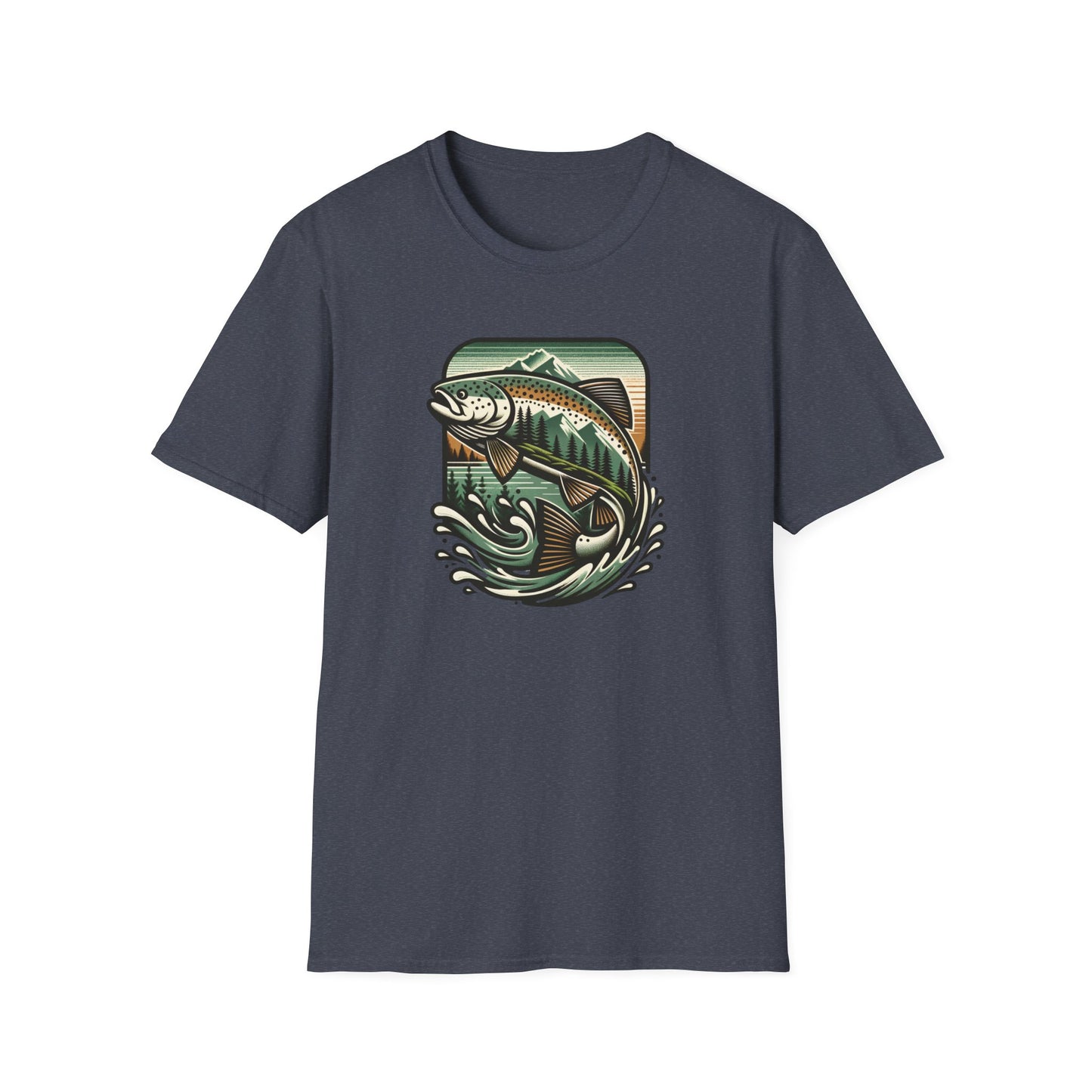 Wildridge Supply Co. Streamside Trout T-Shirt – Fly Fishing Graphic Tee | Outdoor Adventure Apparel