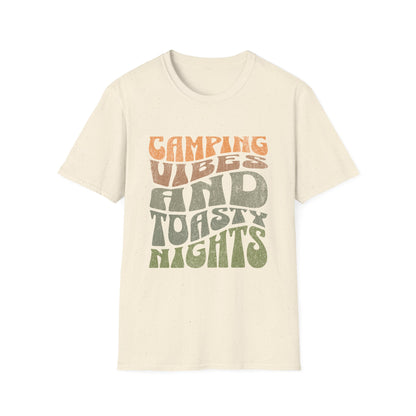 Camping Vibes T-Shirt Adventure & Outdoor Lover Graphic Tee