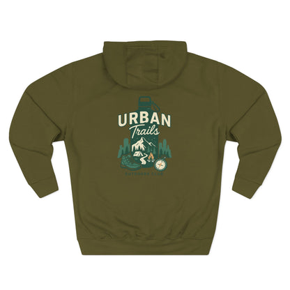 Urban Trails Outdoor Club Hoodie | Cozy Fleece Sweatshirt for Adventurers | Perfect for Hiking, Gifts, Camping, and Outdoor Events