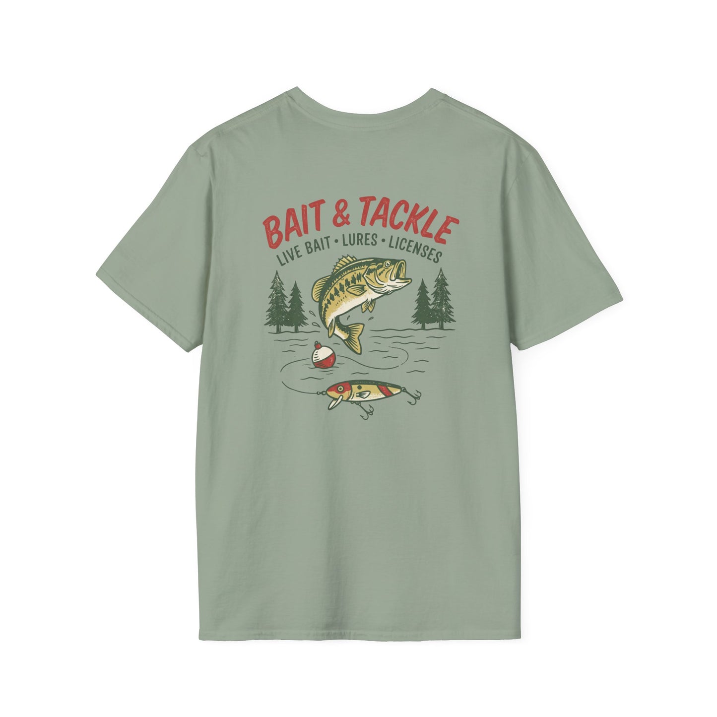 Bait & Tackle Fishing T-Shirt | Vintage Bass Fishing Graphic Tee