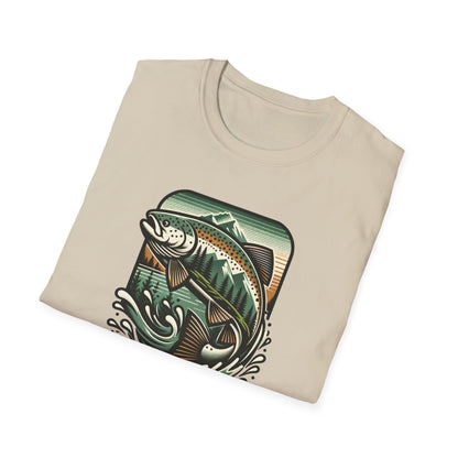 Wildridge Supply Co. Streamside Trout T-Shirt – Fly Fishing Graphic Tee | Outdoor Adventure Apparel