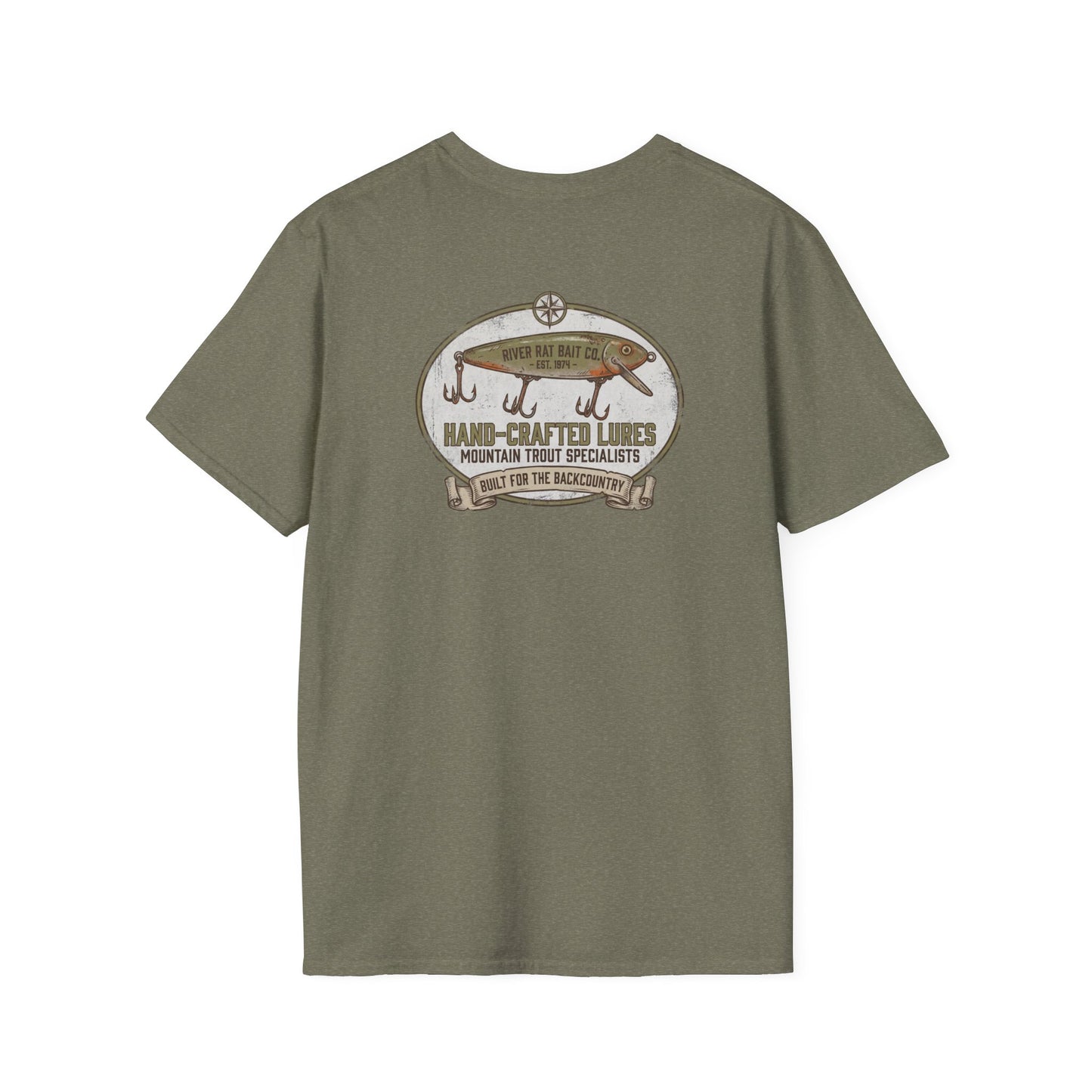 Fishing T-Shirt Vintage Hand-Crafted Lures Fishing Tee
