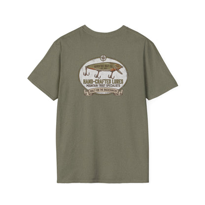Fishing T-Shirt Vintage Hand-Crafted Lures Fishing Tee