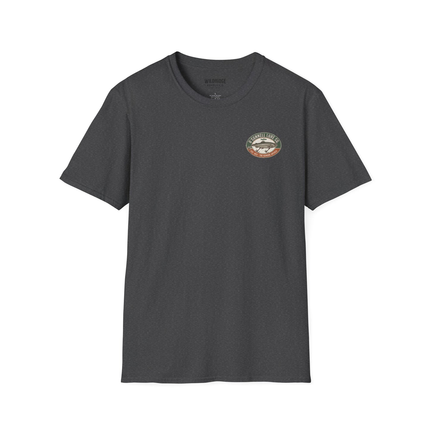 Front fishing lure graphic t-shirt