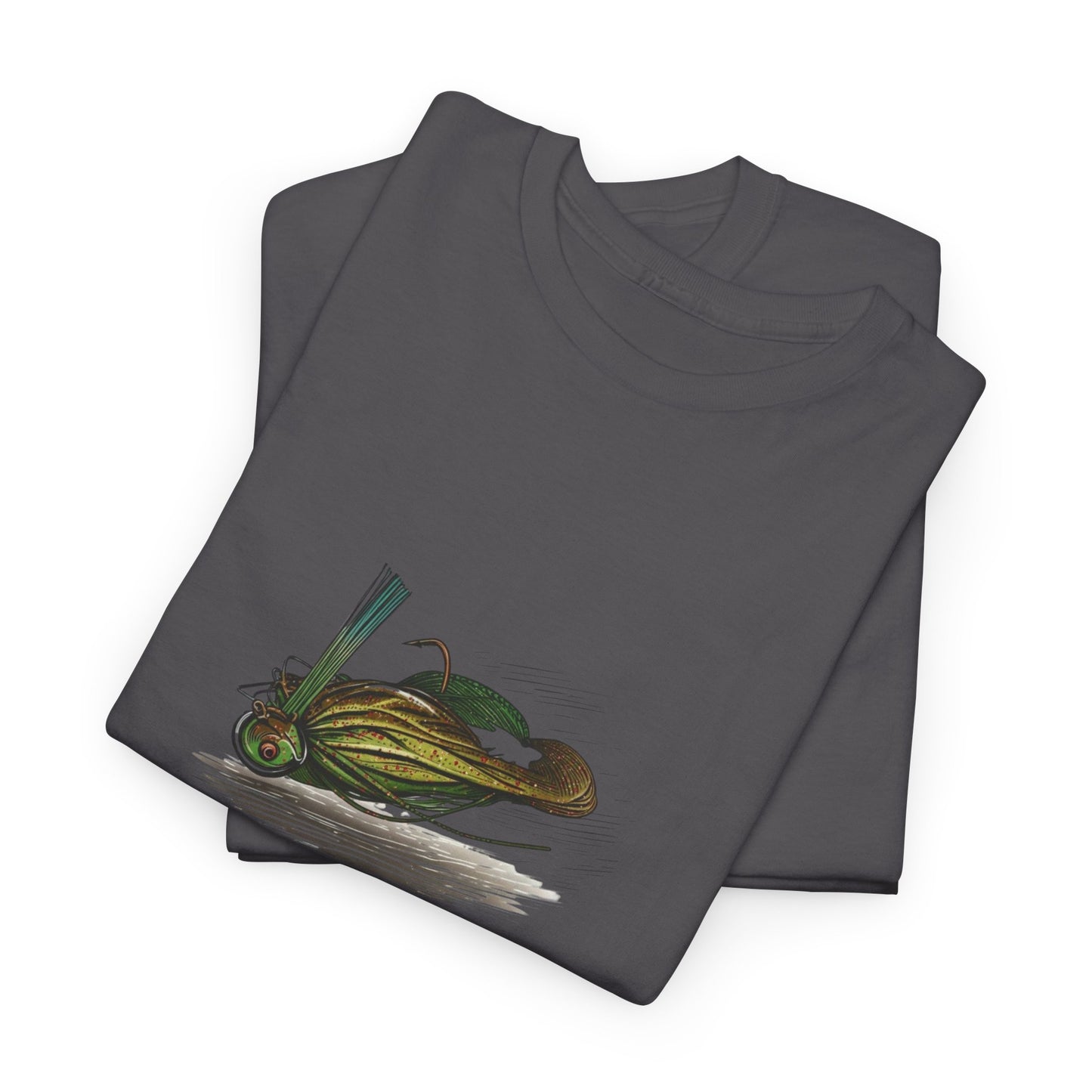 Green Pumpkin Football Jig Fishing T-Shirt – Lure Bass Fishing Tee