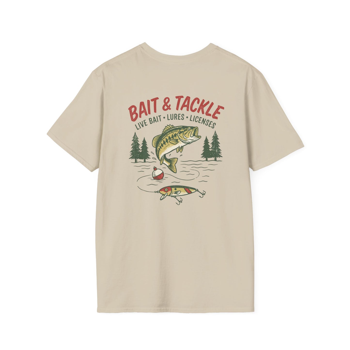 Bait & Tackle Fishing T-Shirt | Vintage Bass Fishing Graphic Tee