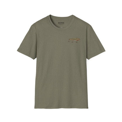 Fishing T-Shirt Vintage Hand-Crafted Lures Fishing Tee