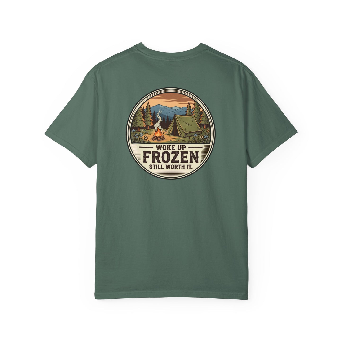 Woke Up Frozen Camping T-Shirt I Outdoor Camping Shirt