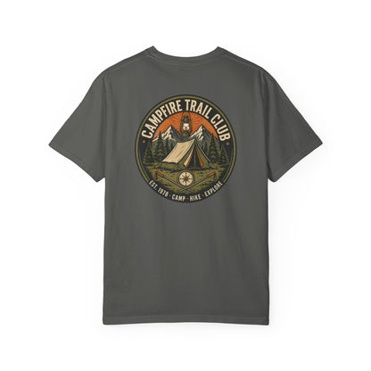 Campfire Trail Club Camping T-shirt — Campsite Shirt for Campers