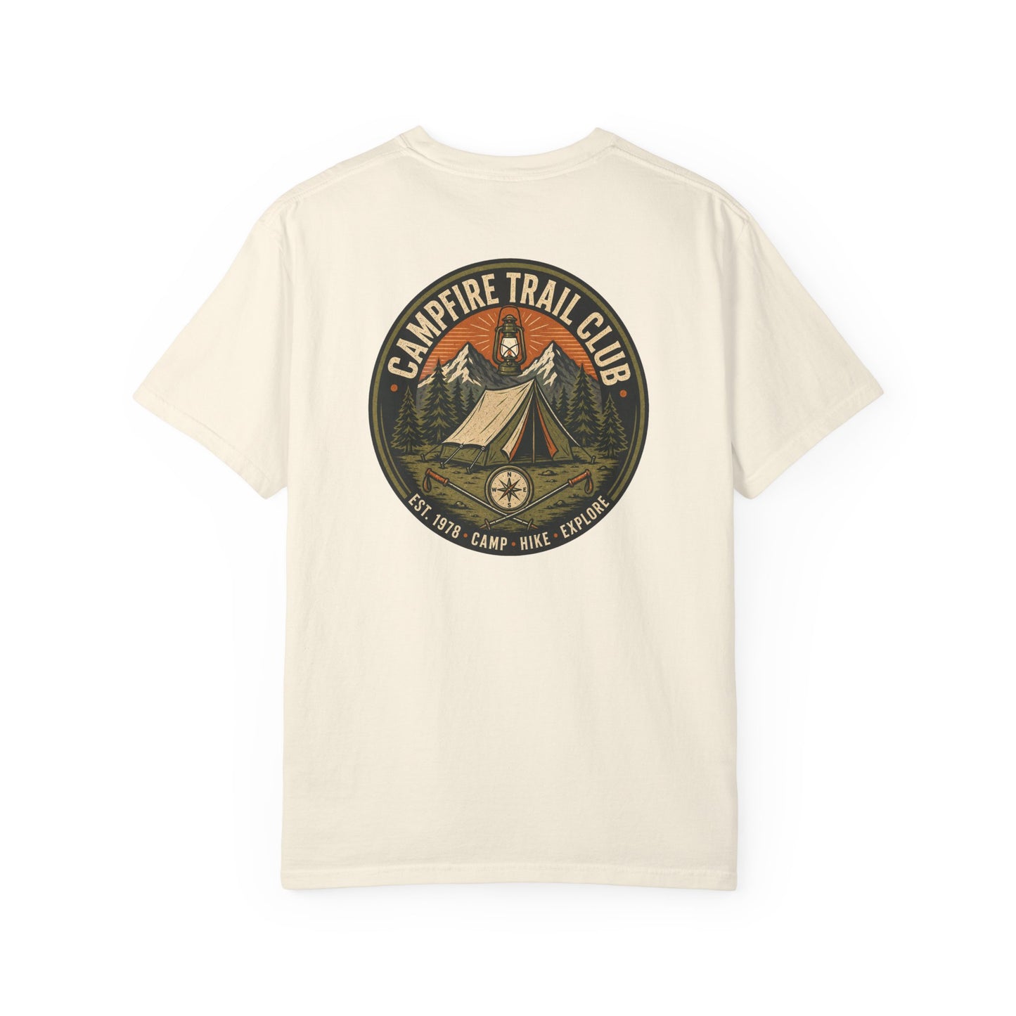 Campfire Trail Club Camping T-shirt — Campsite Shirt for Campers