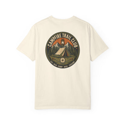 Campfire Trail Club Camping T-shirt — Campsite Shirt for Campers