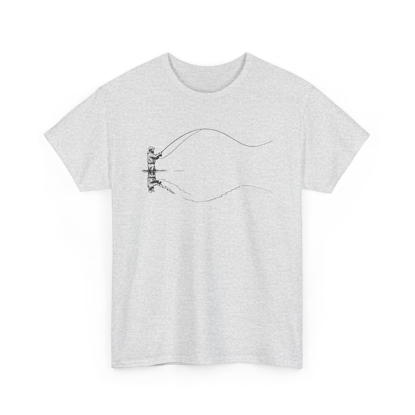 Fishing Tee — Jumping Fish Hook Graphic T-Shirt