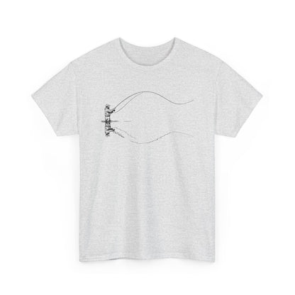 Fishing Tee — Jumping Fish Hook Graphic T-Shirt