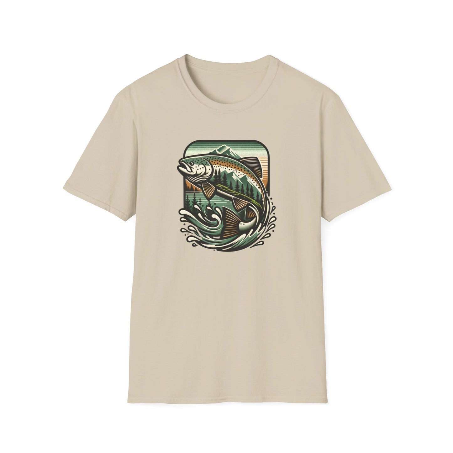 Wildridge Supply Co. Streamside Trout T-Shirt – Fly Fishing Graphic Tee | Outdoor Adventure Apparel