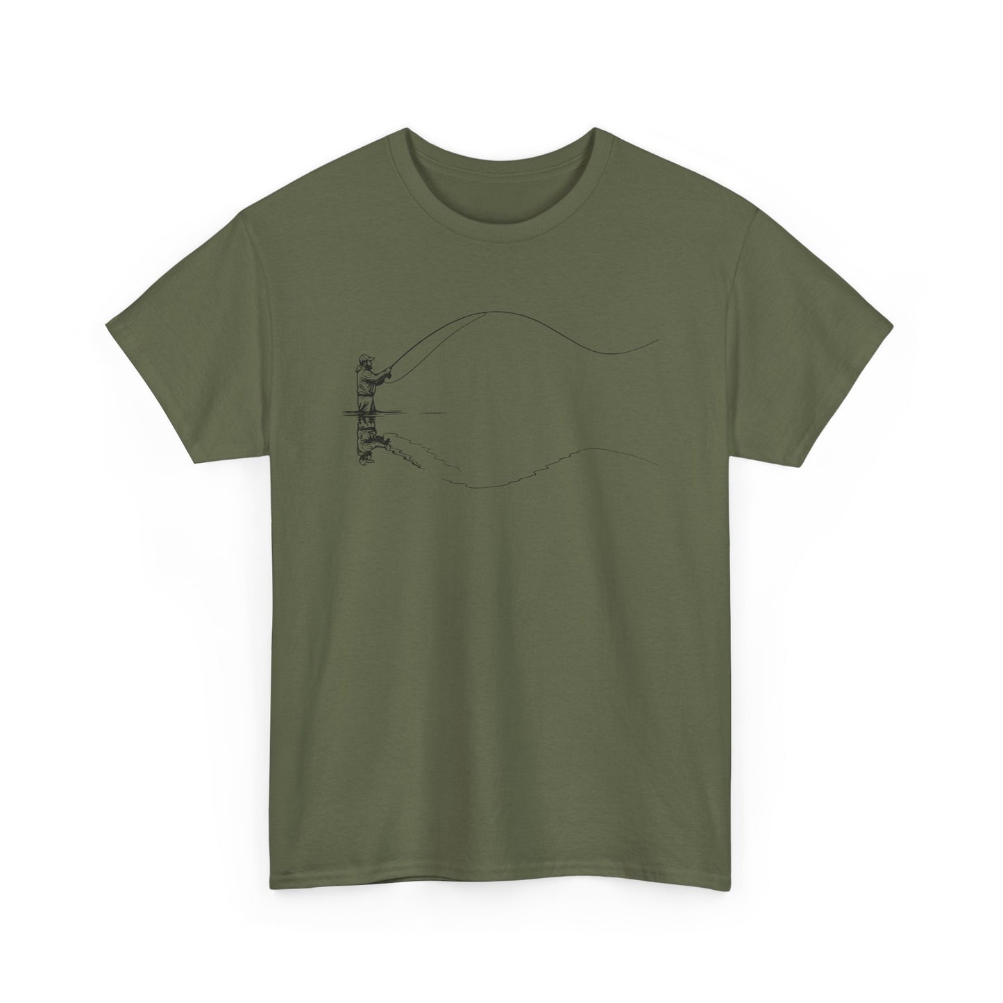 Fishing Tee — Jumping Fish Hook Graphic T-Shirt