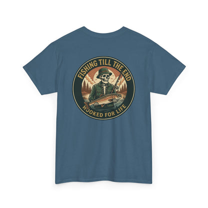 Fishing Till the End T-Shirt – Hooked for Life Angler Graphic Tee