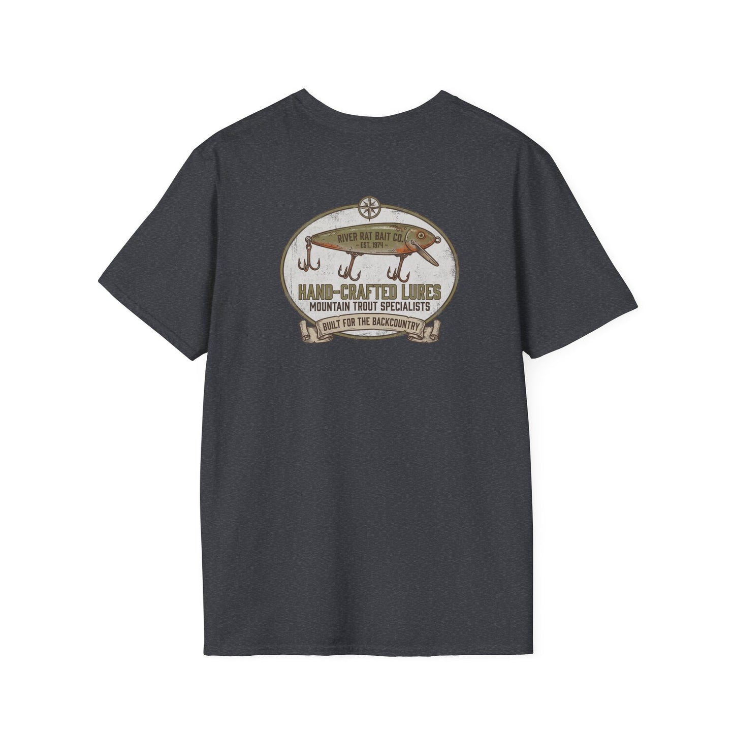 Fishing T-Shirt Vintage Hand-Crafted Lures Fishing Tee