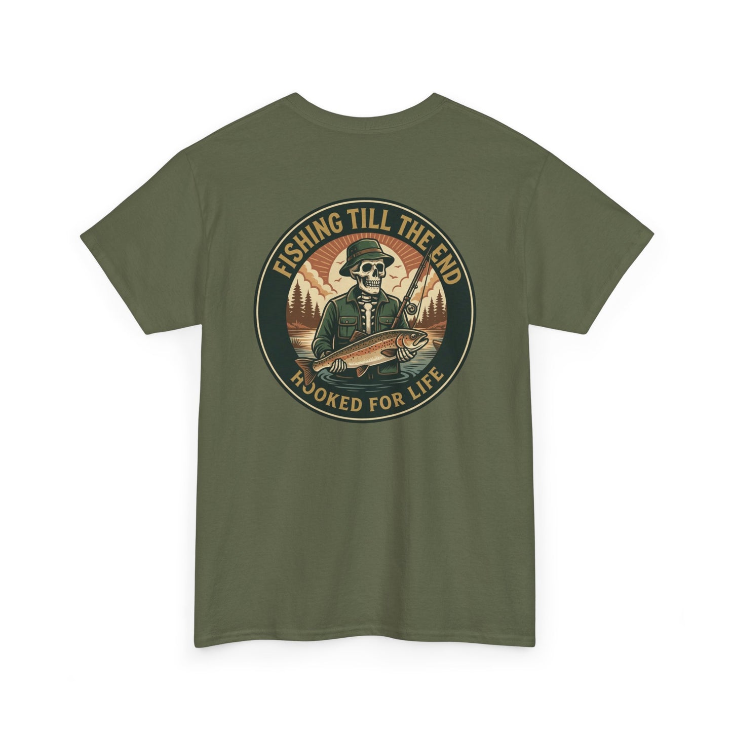 Fishing Till the End T-Shirt – Hooked for Life Angler Graphic Tee