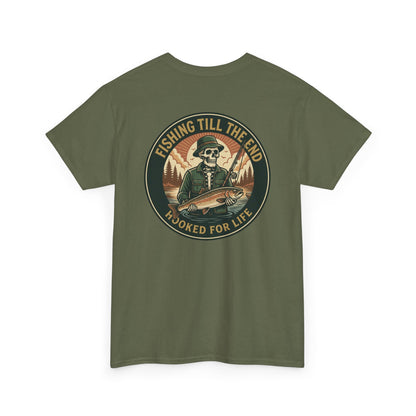 Fishing Till the End T-Shirt – Hooked for Life Angler Graphic Tee