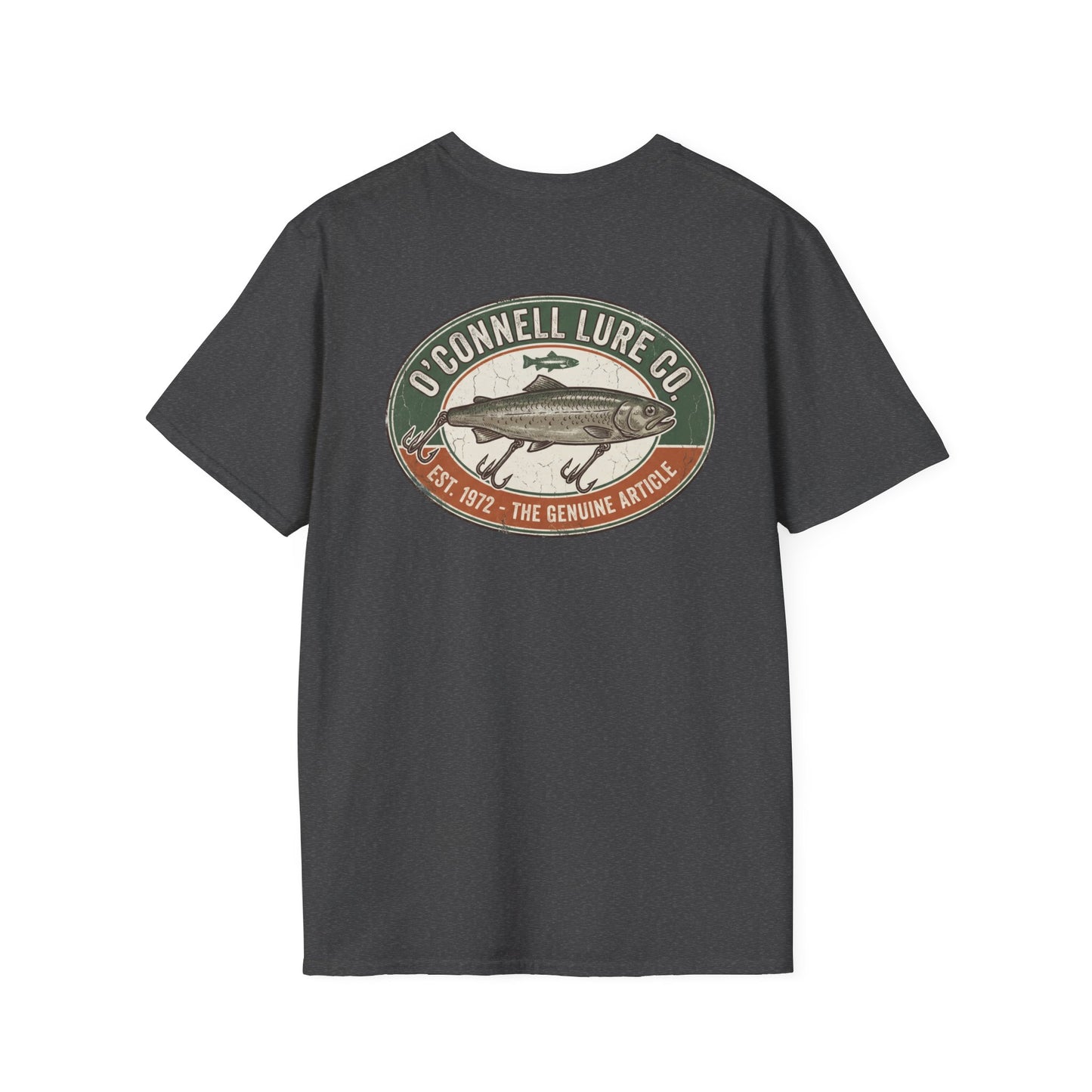 Vintage fishing lure graphic t-shirt