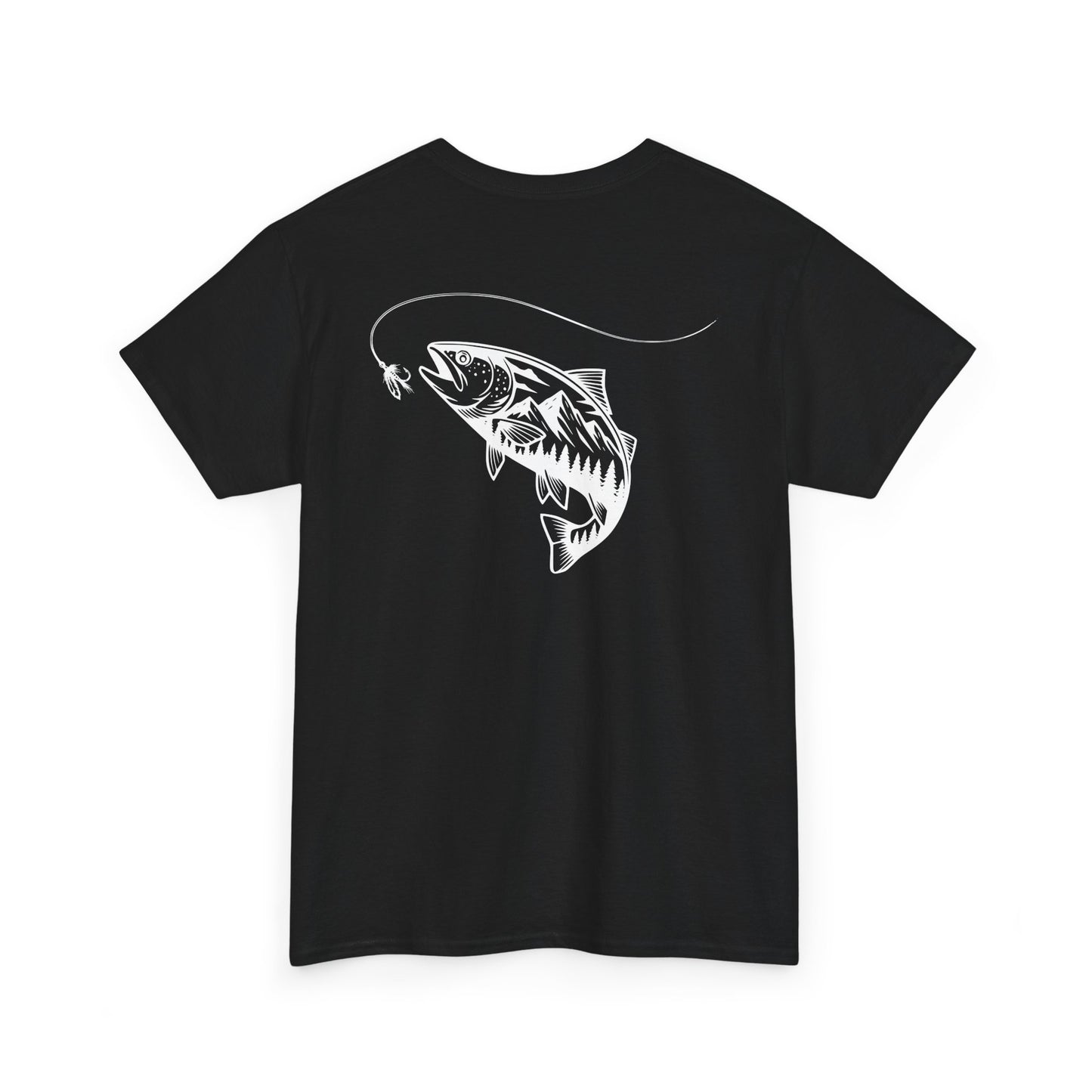 Fishing Tee — Jumping Fish Hook Graphic T-Shirt