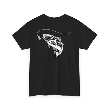 Fishing Tee — Jumping Fish Hook Graphic T-Shirt