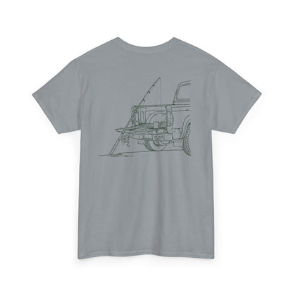 Truck Tailgate Fishing Graphic Tee – Minimal Outdoor Shirt