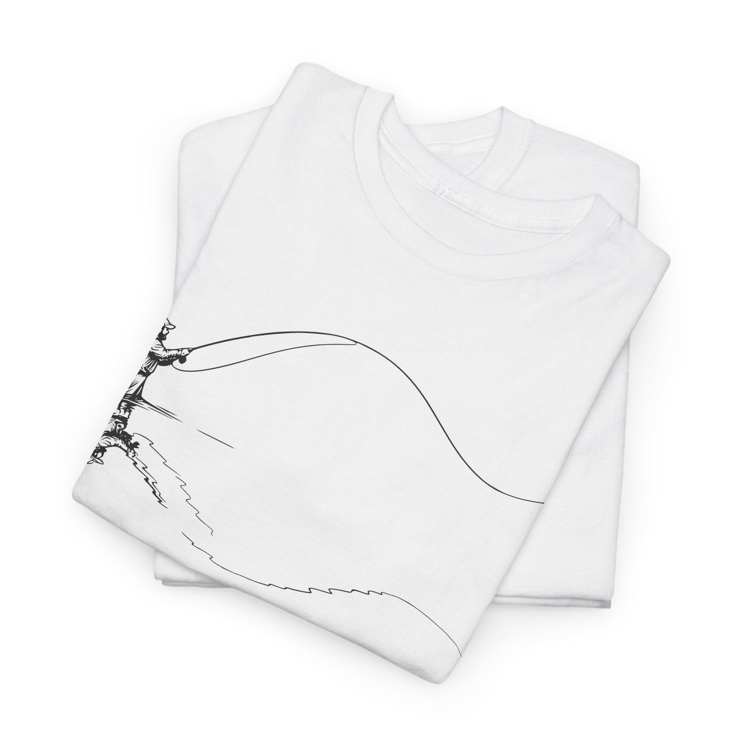 Fishing Tee — Jumping Fish Hook Graphic T-Shirt