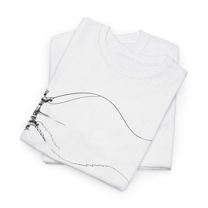 Fishing Tee — Jumping Fish Hook Graphic T-Shirt