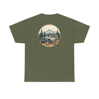 Vintage Overland Truck Adventure Tee (Mountains, Camper, Forest)
